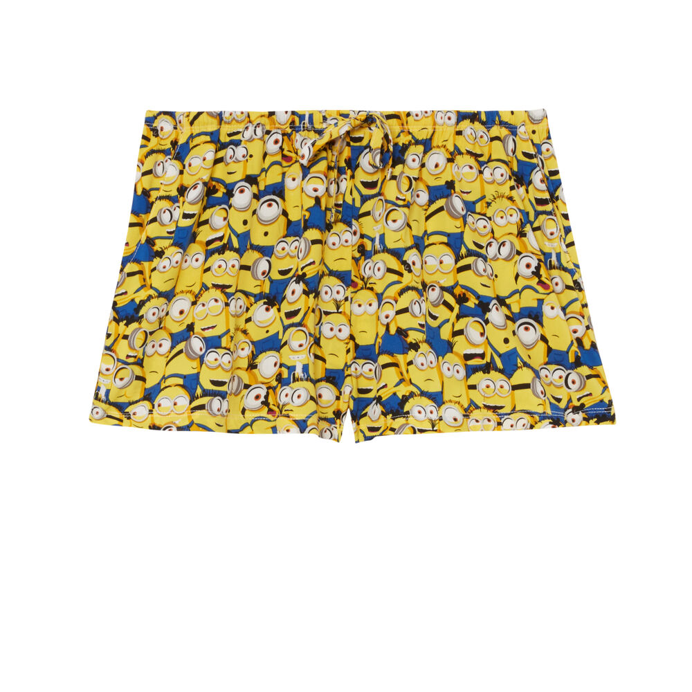 Short à motifs les minions - blanc blanc.