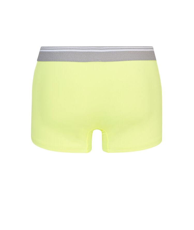 Boxer en micro uni - jaune fluo jaune fluo.