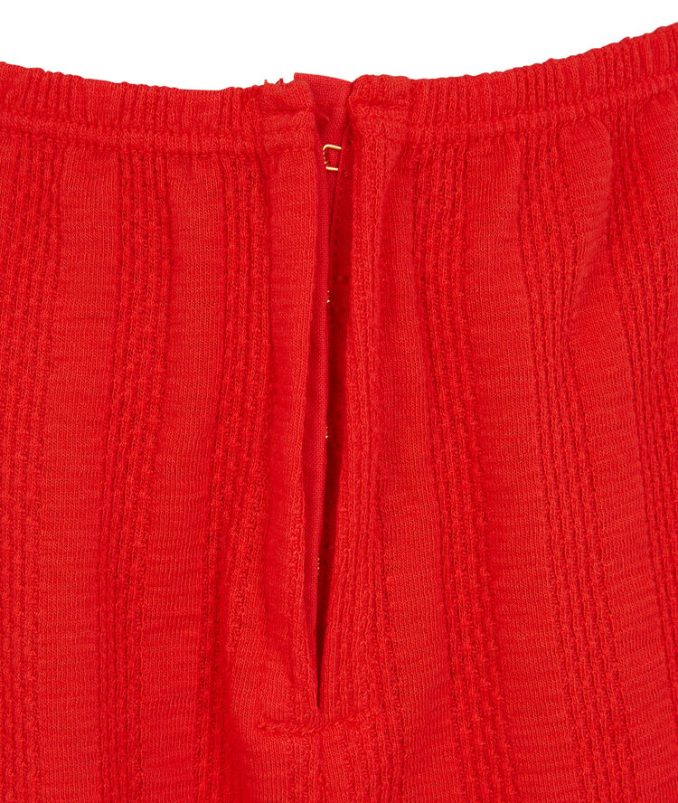 Short élastique à la taille - rouge rouge.