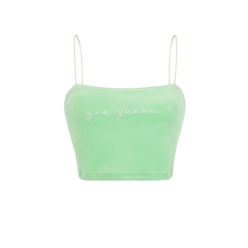 Crop top à message - vert pomme Crop top à message - vert pomme;