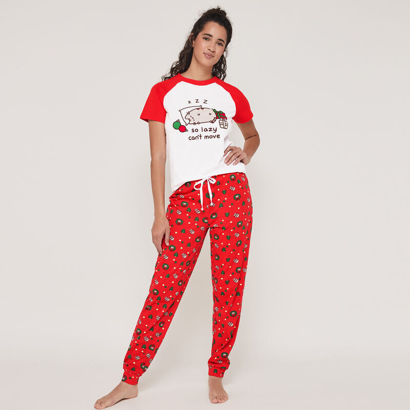 Set pyjama top + pantalon imprimé Pusheen pusheenaniz Set pyjama top + pantalon imprimé Pusheen pusheenaniz;