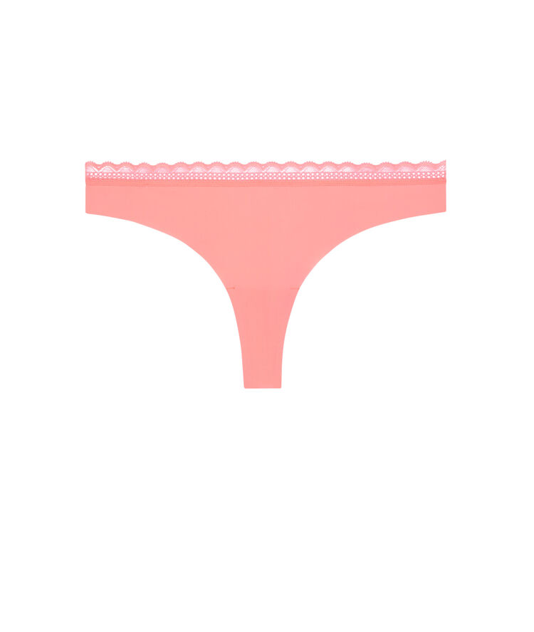 Tanga uni en micro - corail corail.