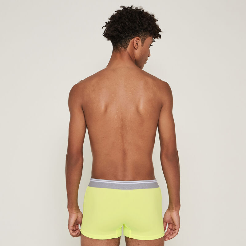 Boxer en micro uni - jaune fluo Boxer en micro uni - jaune fluo;