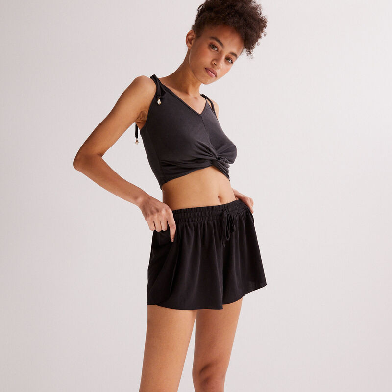 short fluide ouvert - noir short fluide ouvert - noir;