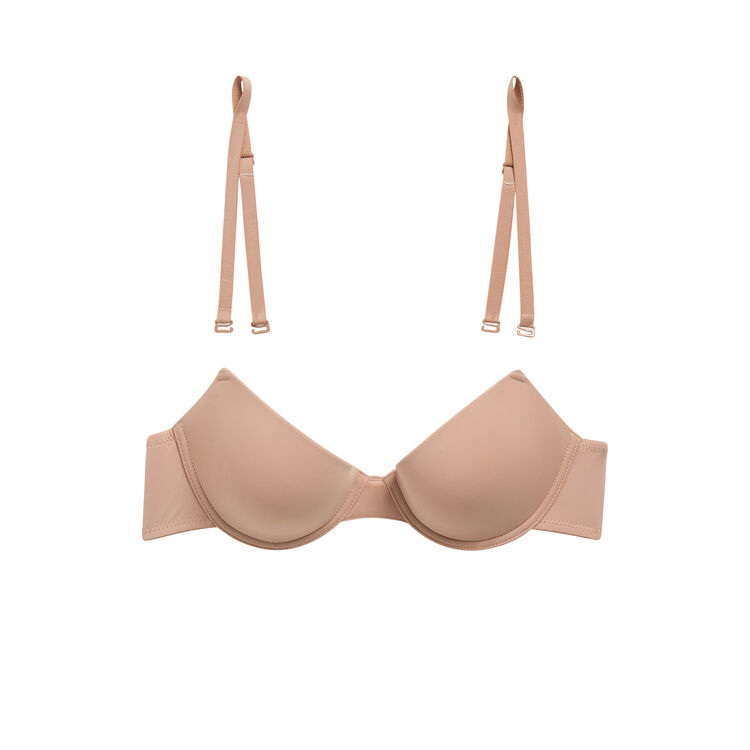 Soutien-gorge ampliforme chair micro skin.