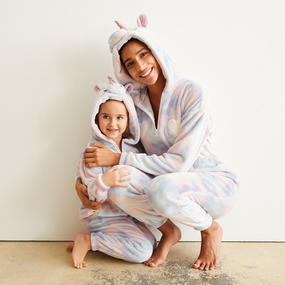 Combinaison kid licorne - violet violet.