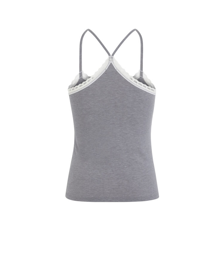 Top en jersey à fines bretelles vitamiz gris.