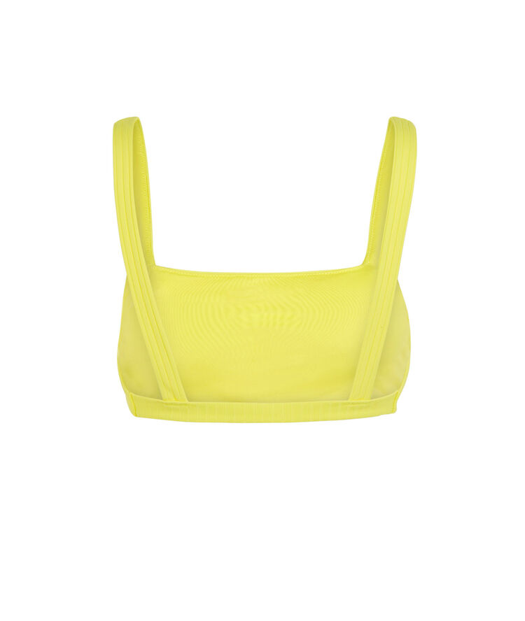 Haut de maillot de bain brassière - jaune jaune.