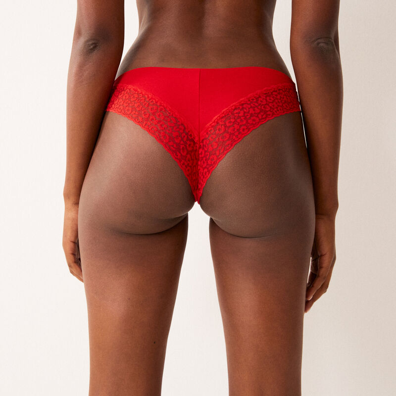 set masque et culotte à imprimé texte - rouge set masque et culotte à imprimé texte - rouge;