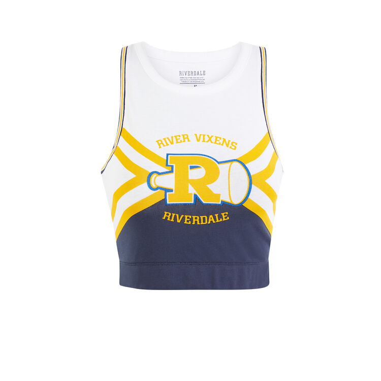 Top brassière sans manches riverdaliz bleu marine.