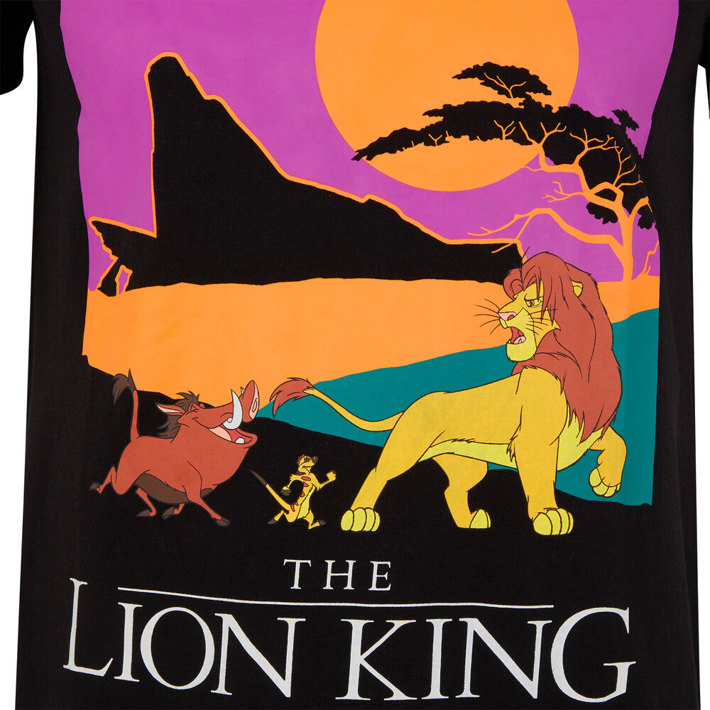 Tunique à manches courtes le roi lion - noir noir.