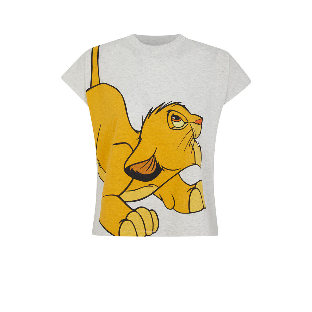 Top à imprimé simba - gris gris.