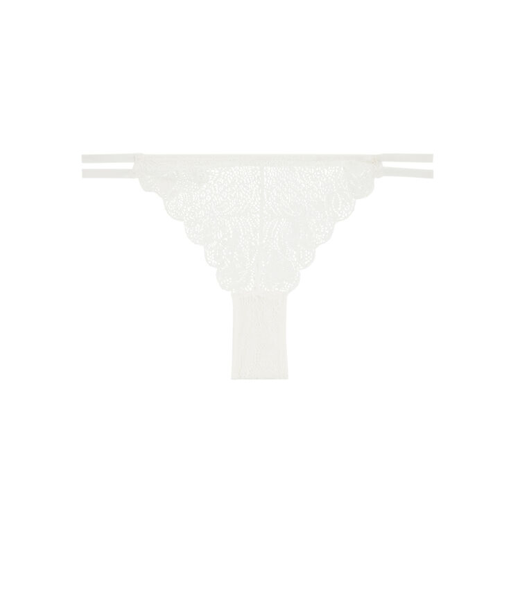 Tanga en dentelle amoriz blanc.