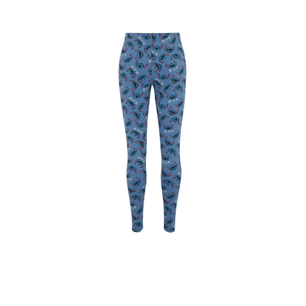 Legging imprimé stitch - bleu bleu.