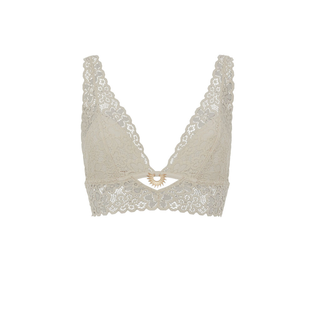 Soutien-gorge triangle sans armatures - écru écru.