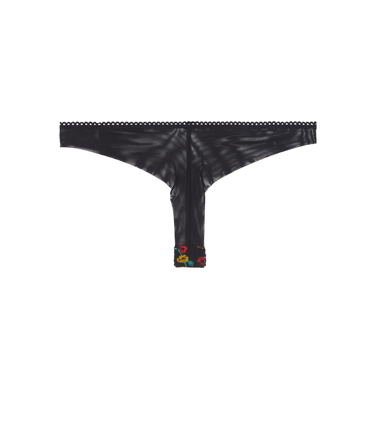 Tanga noir pimentiz noir.
