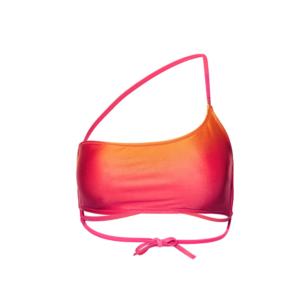 Haut de maillot de bain brassière dégradé sunset - rose rose.