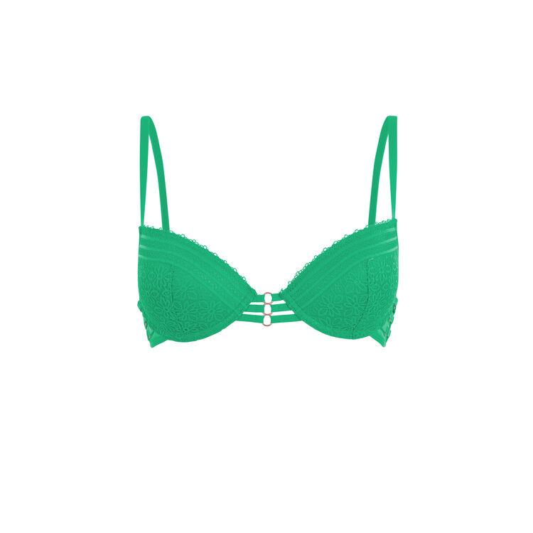 Soutien-gorge push vert émeraude triasiz vert.