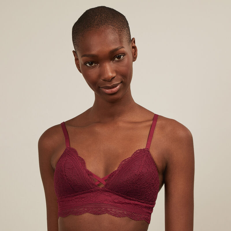 Soutien-gorge triangle sans armatures - bordeaux Soutien-gorge triangle sans armatures - bordeaux;
