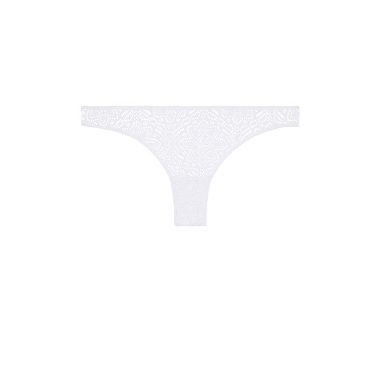Tanga dentelle marceliz blanc.