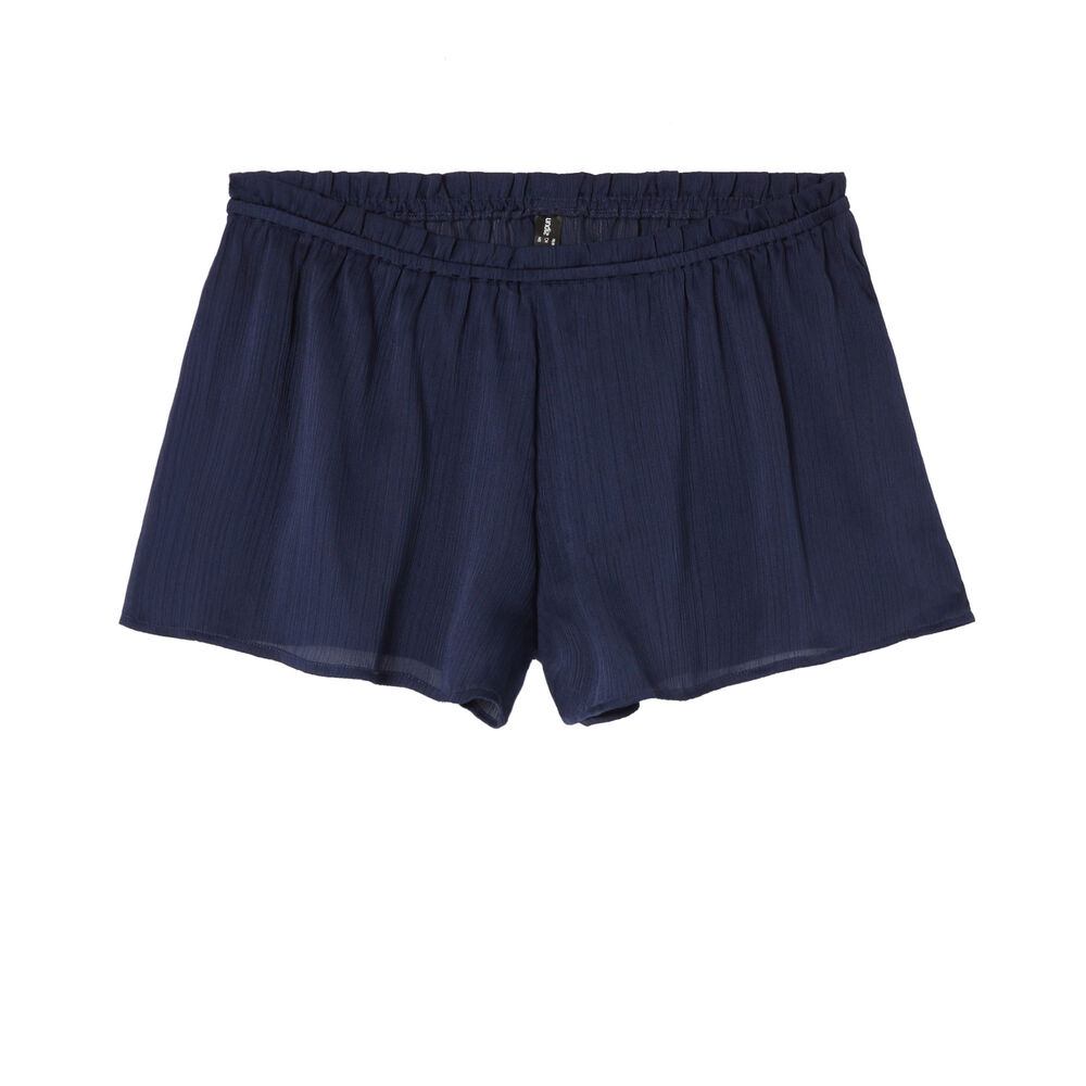 Short fluide volanté - bleu bleu.