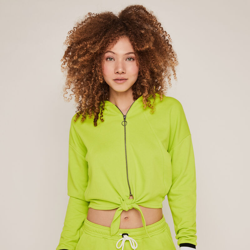Sweat à capuche et zip - vert Sweat à capuche et zip - vert;