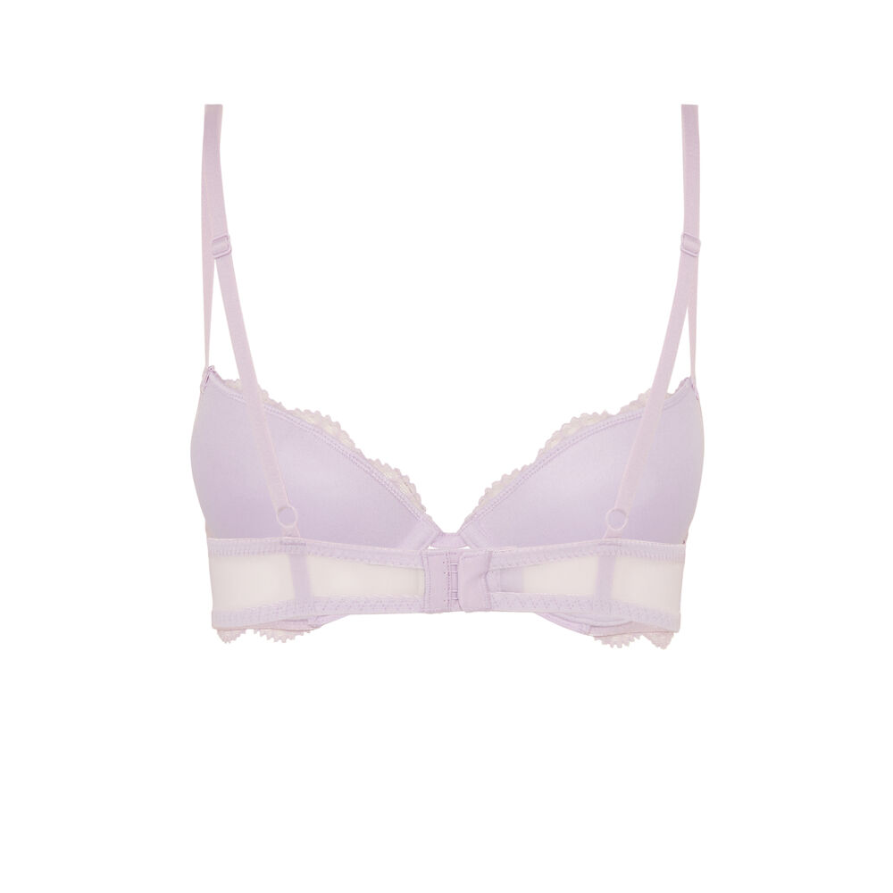 Soutien-gorge push-up en dentelle - lilas violet.