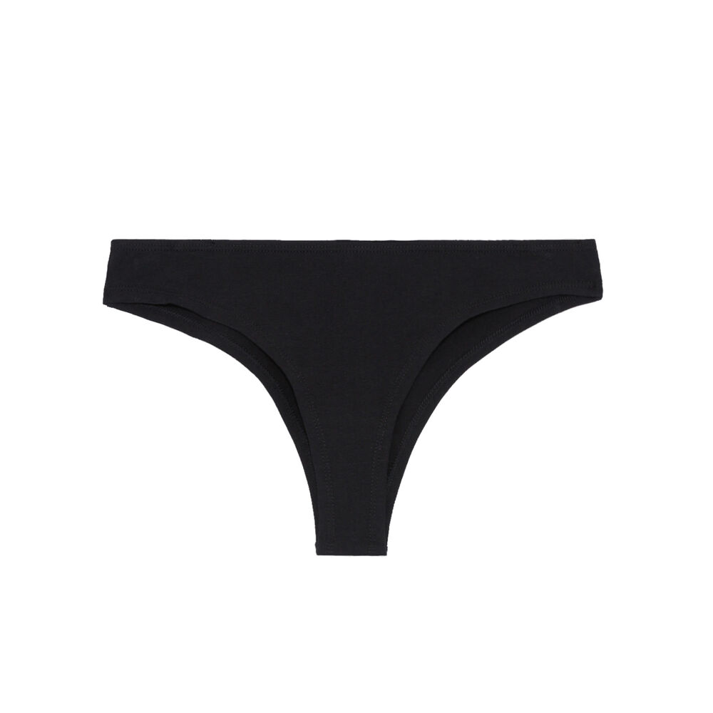 Tanga à message girlfriend of the year - noir noir.