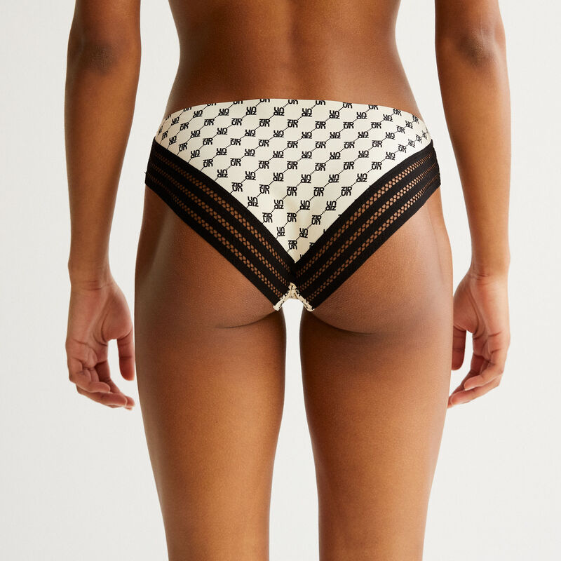 culotte en micro à motifs undiz - écru culotte en micro à motifs undiz - écru;
