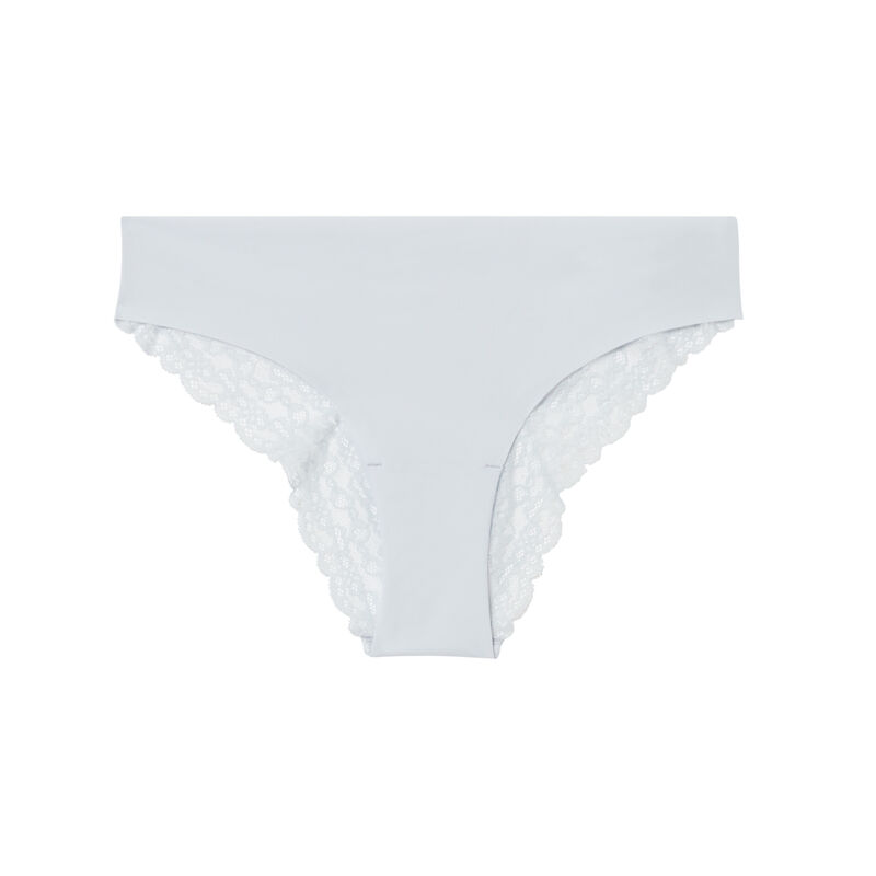 culotte en micro et dentelle - baby blue culotte en micro et dentelle - baby blue;