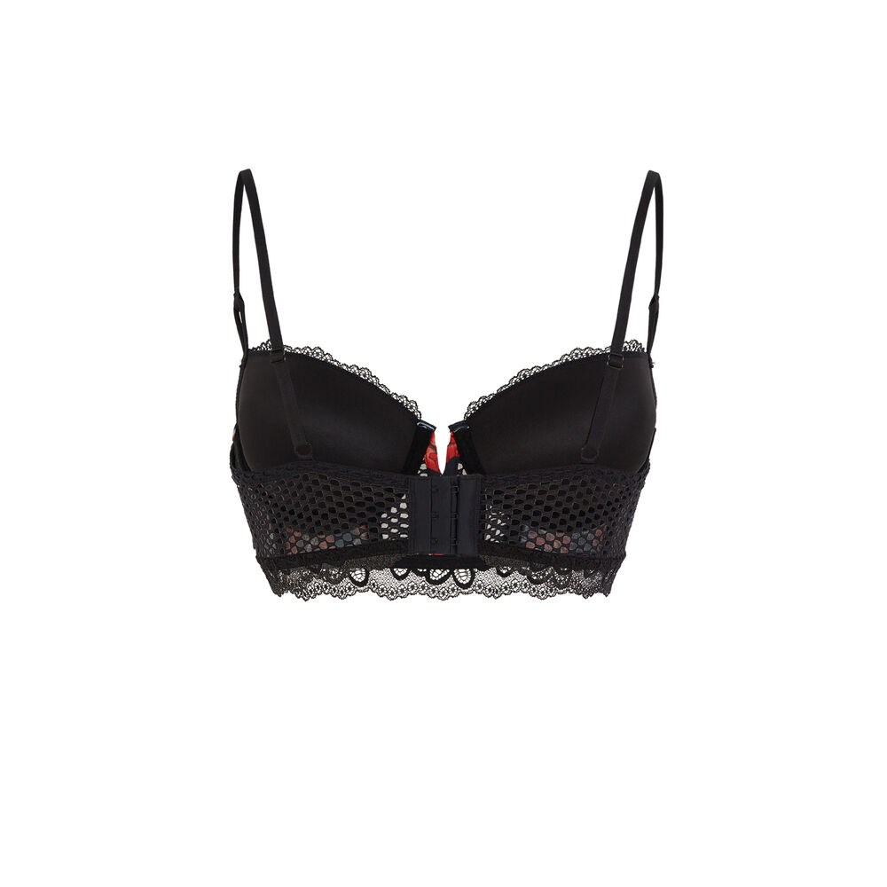 Soutien-gorge bustier ampli - noir noir.