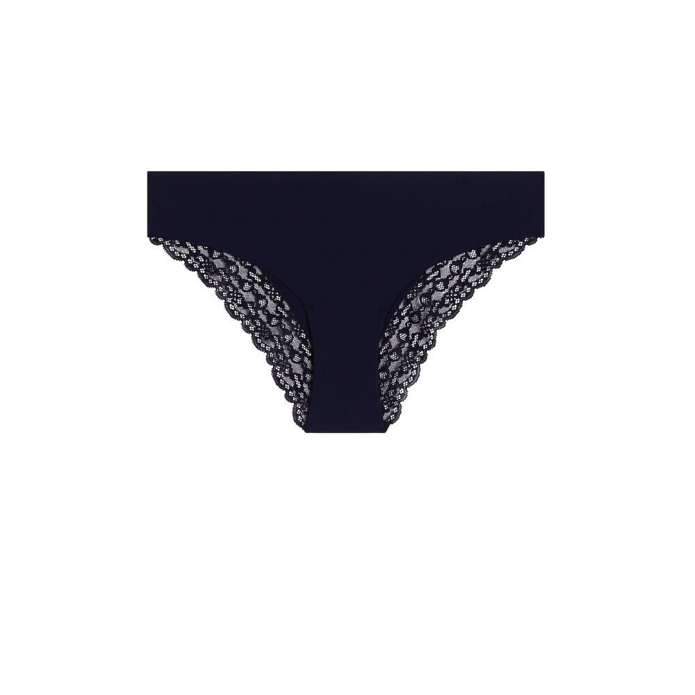 Culotte en micro shomiz bleu.
