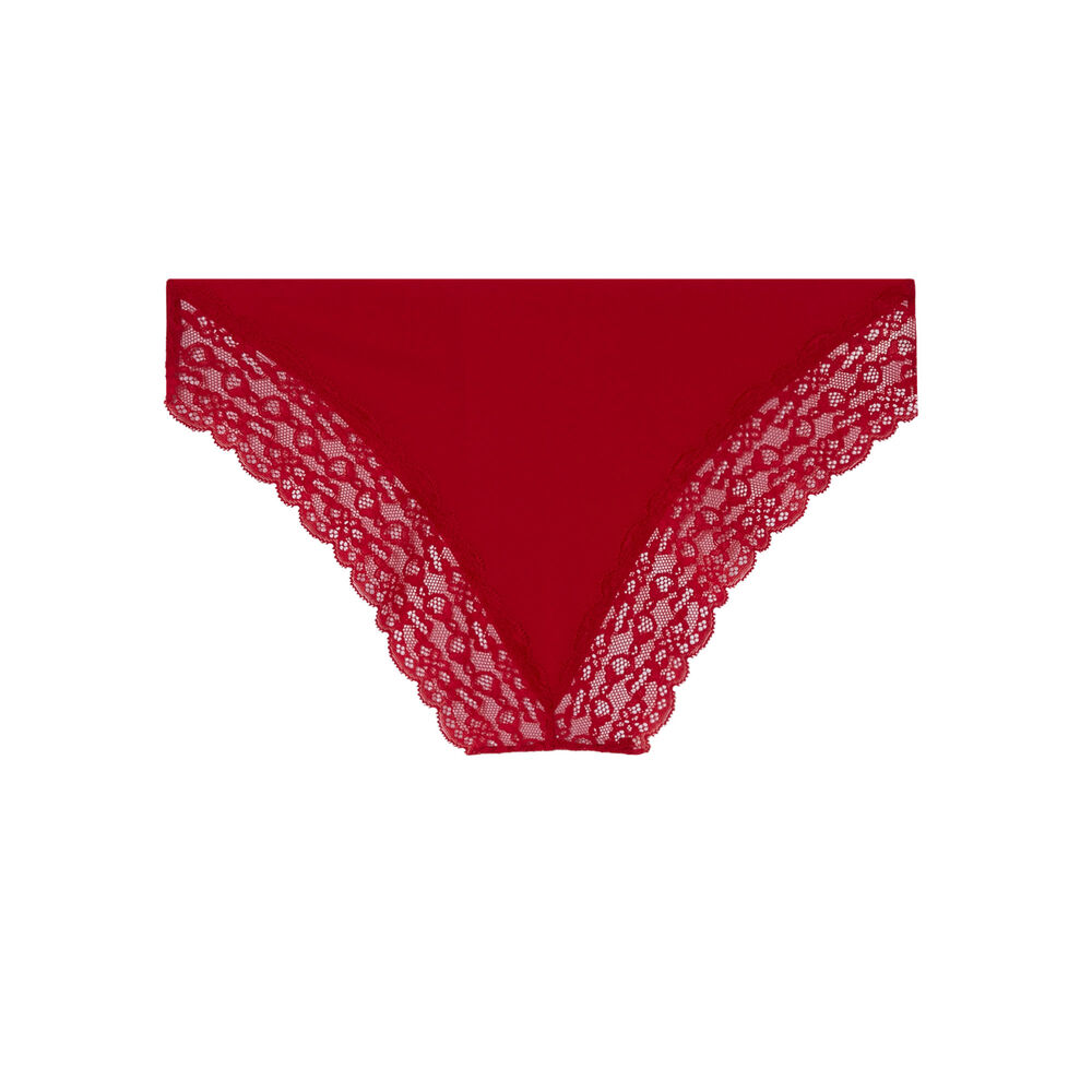 Culotte en micro - rouge rouge.