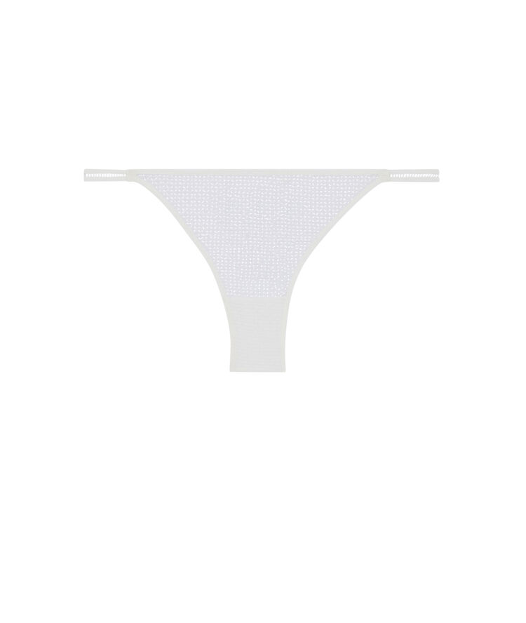 Tanga en tulle - blanc blanc.