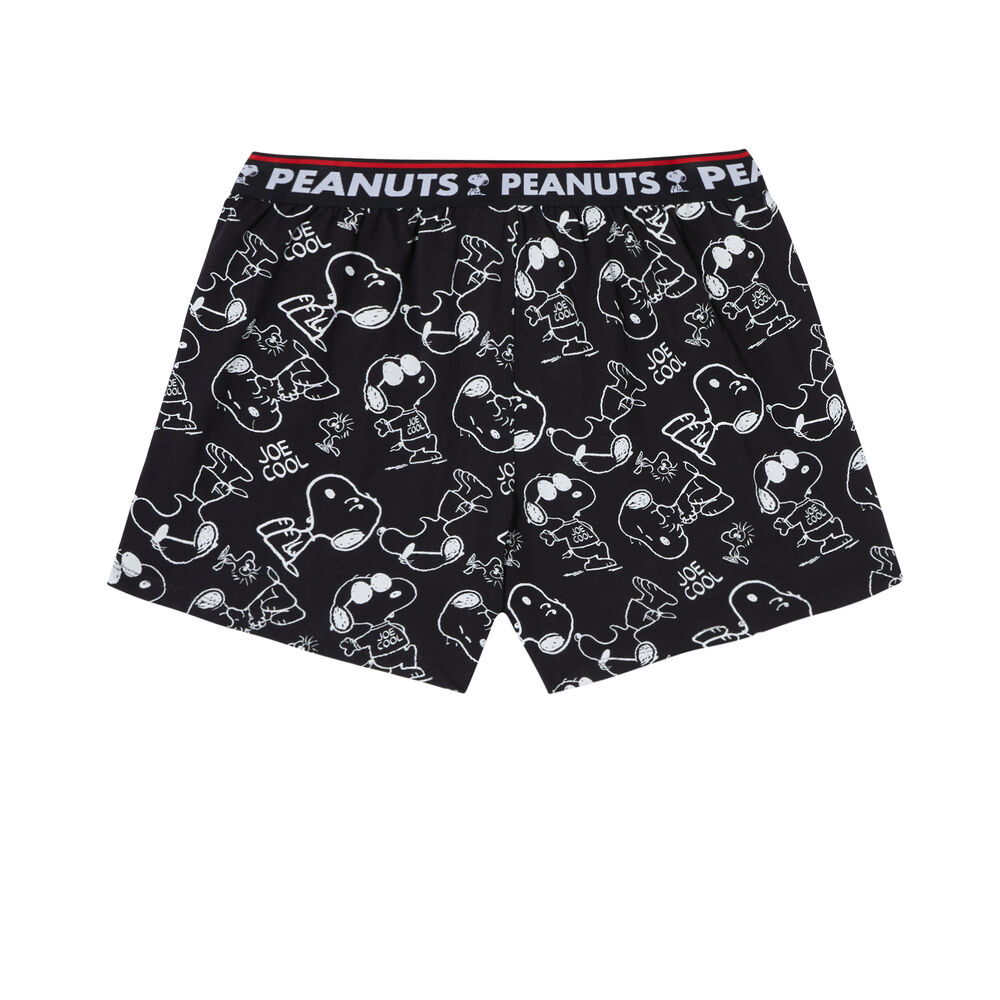 Boxer à motifs snoopy - noir noir.