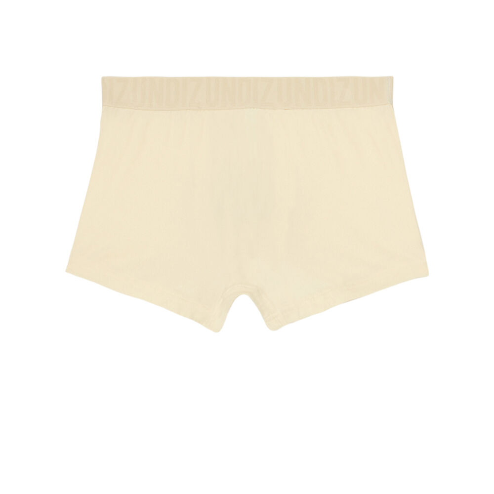Boxer uni à élastique imprimé undiz - beige beige.