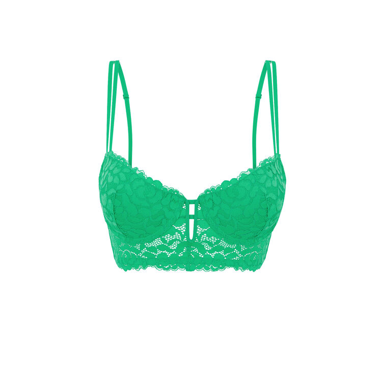 Soutien-gorge bustier ampli vert émeraude luluiz vert.