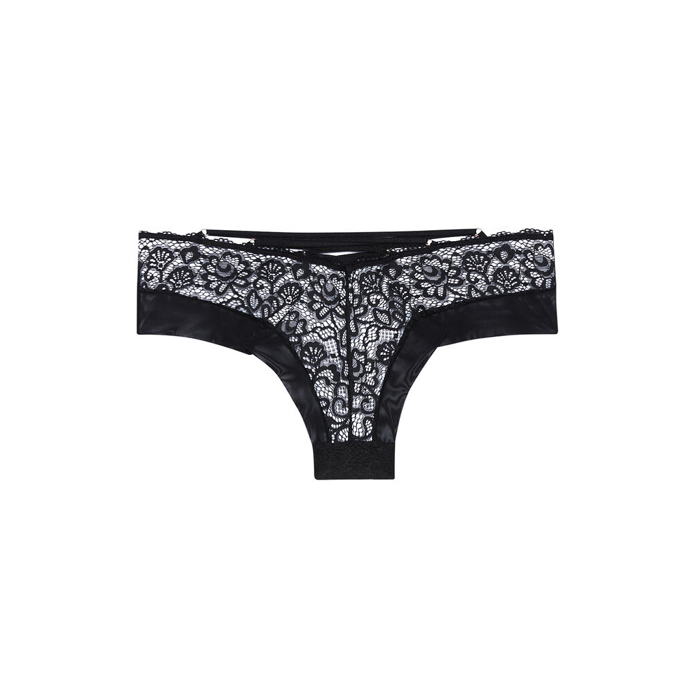 Shorty tout en dentelle - noir noir.