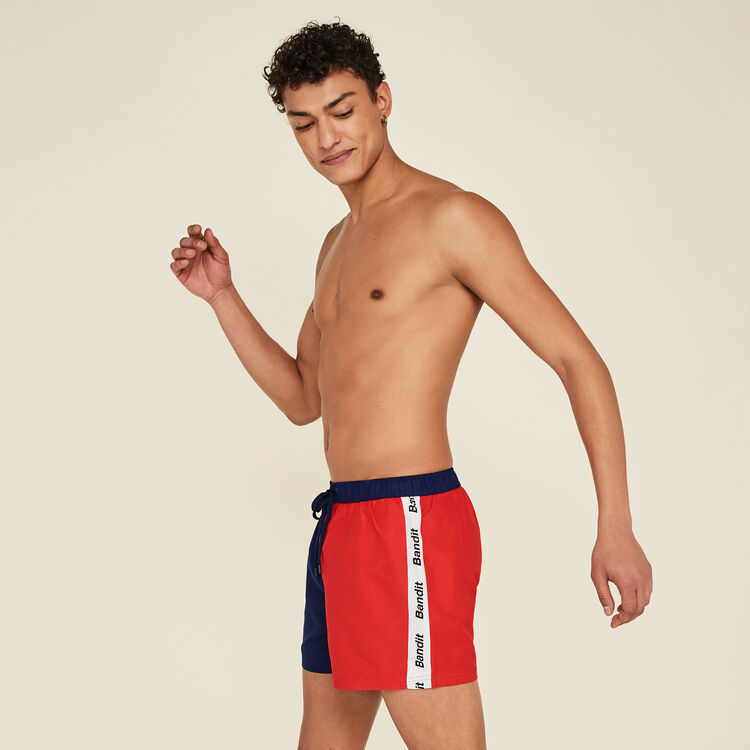 Short de bain rouge biffranciz red.