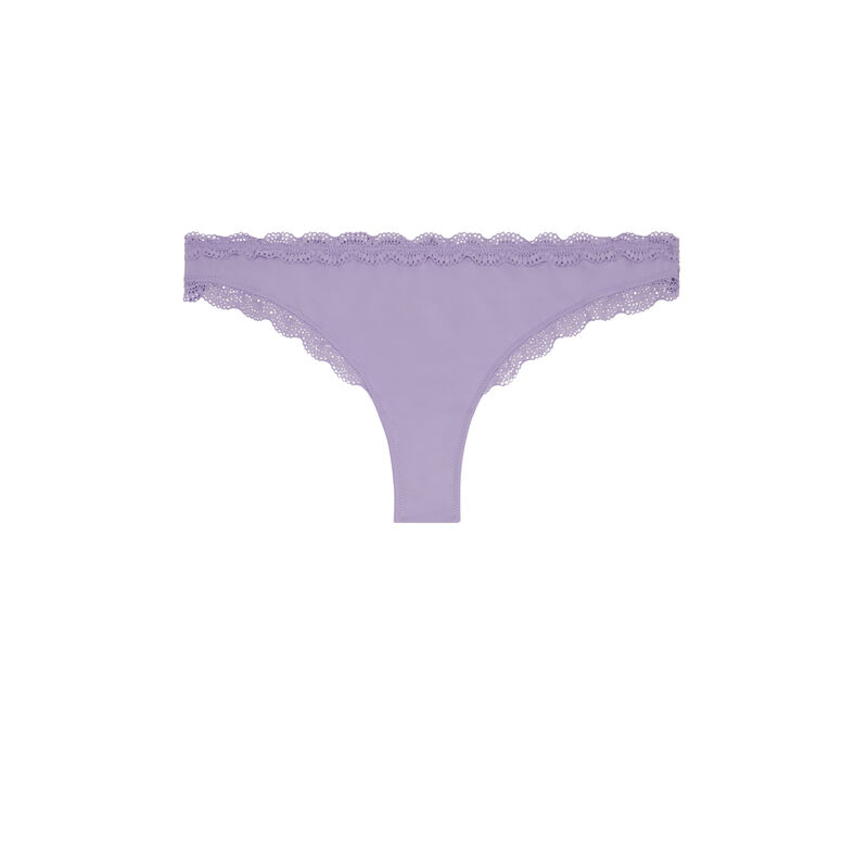 tanga micro et dentelle - lilas tanga micro et dentelle - lilas ;