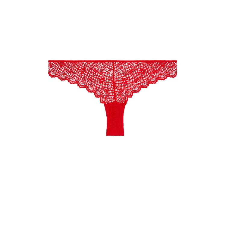 Tanga rouge mahaliz rouge.