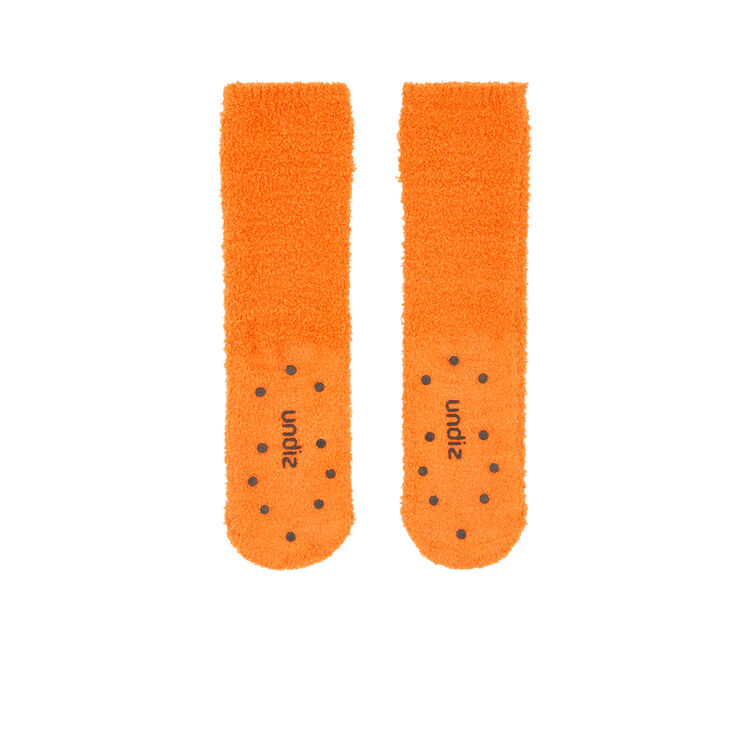 Chaussettes fausse fourrure licence kellogg's orange.