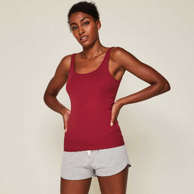 Top débardeur en jersey uni debidiz Top débardeur en jersey uni debidiz ;