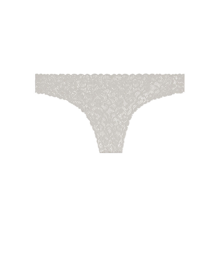 Tanga en dentelle onepartiz blanc.
