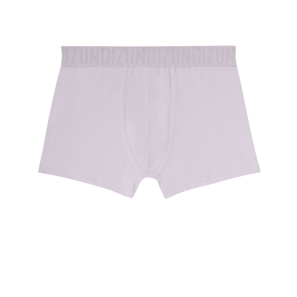Boxer uni en micro - lilas violet.