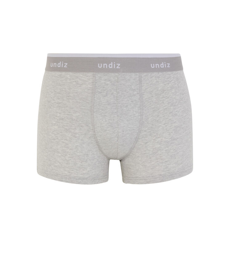 Boxer en coton à message engmeilleurmeciz gris.