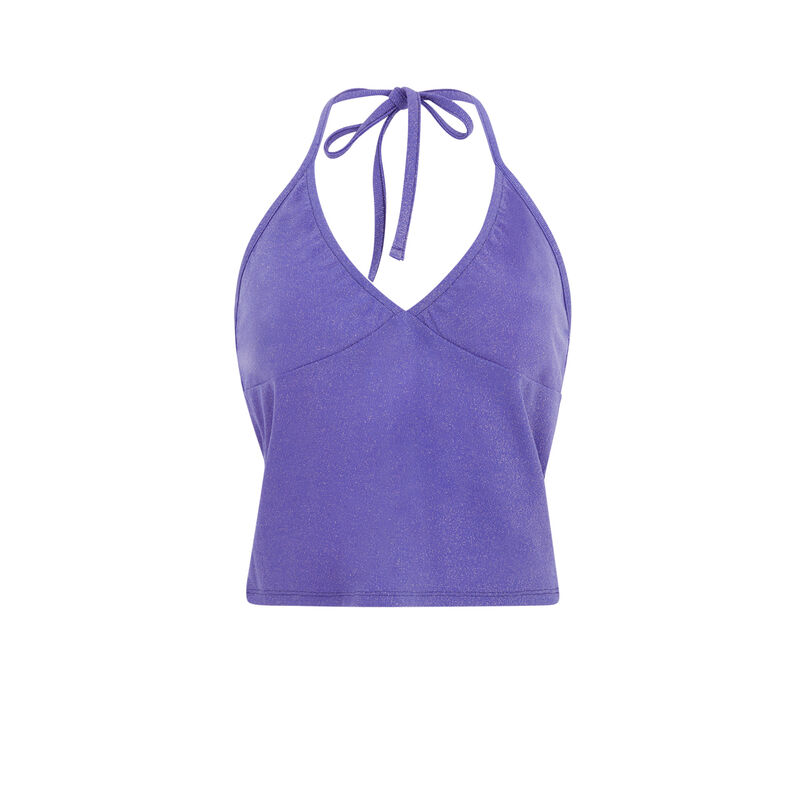 Top dos nu attache au cou - violet Top dos nu attache au cou - violet;