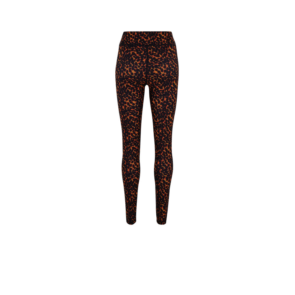 Legging imprimé léopard - orange orange.