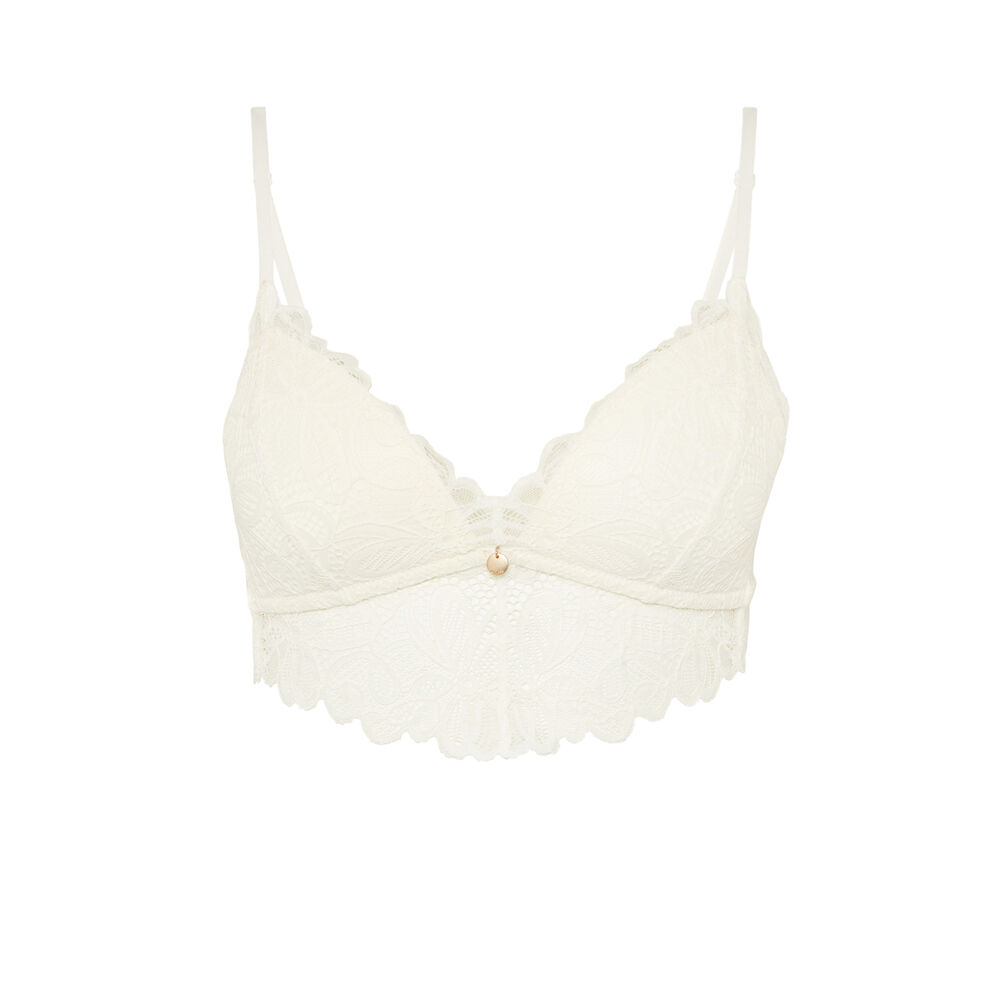 Soutien-gorge triangle sans armatures - écru ecru.