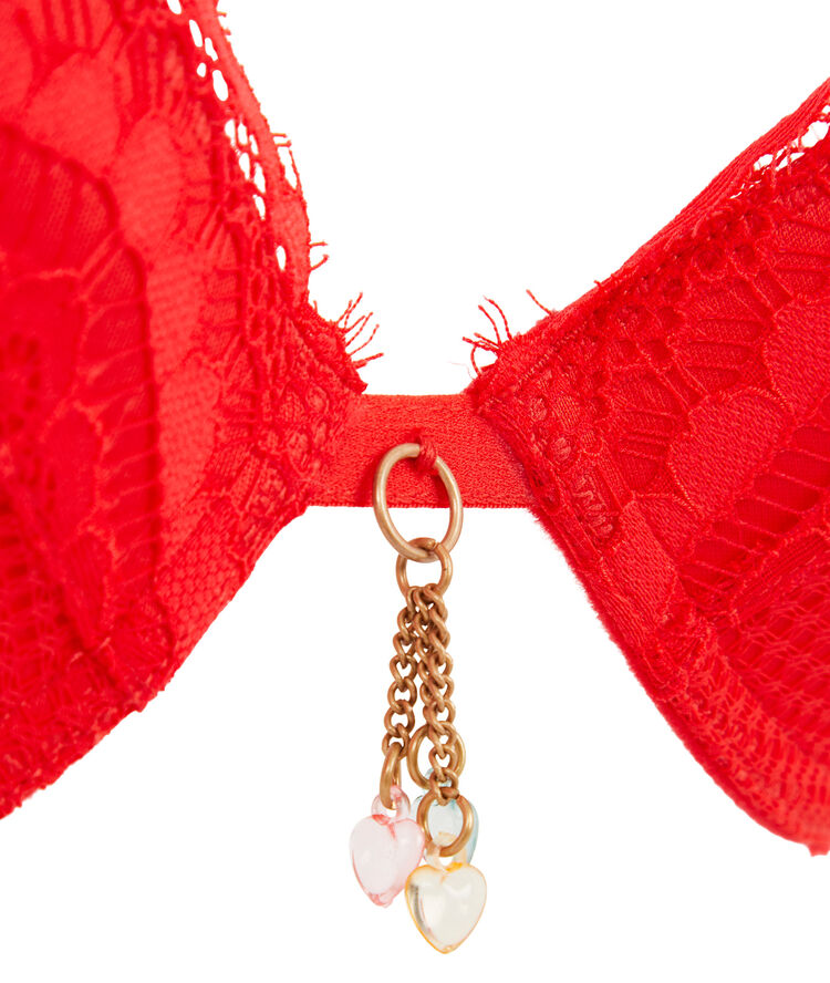Soutien-gorge push-up behappiz rouge.